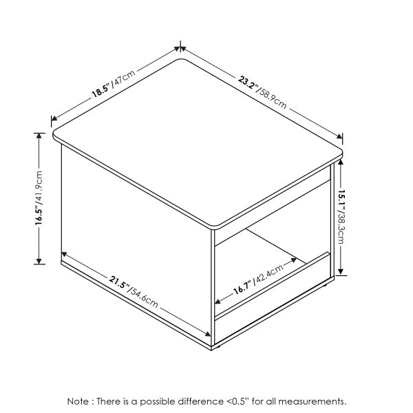 Furinno Furinno Peli Top Opening Litter Box Enclosure