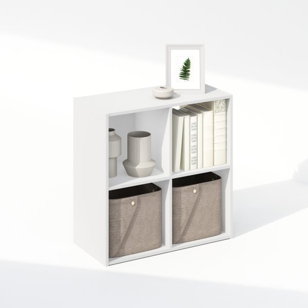 Furinno Furinno Pelli Cubic Storage Cabinet Bookcase Bookshelf 4-Cube