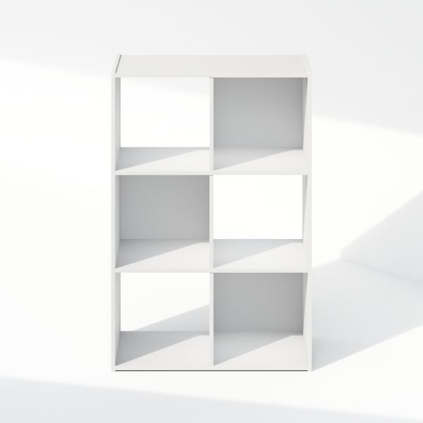 Furinno Furinno Pelli Cubic Storage Cabinet Bookcase Bookshelf 6-Cube