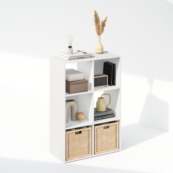 Furinno Furinno Pelli Cubic Storage Cabinet Bookcase Bookshelf 6-Cube