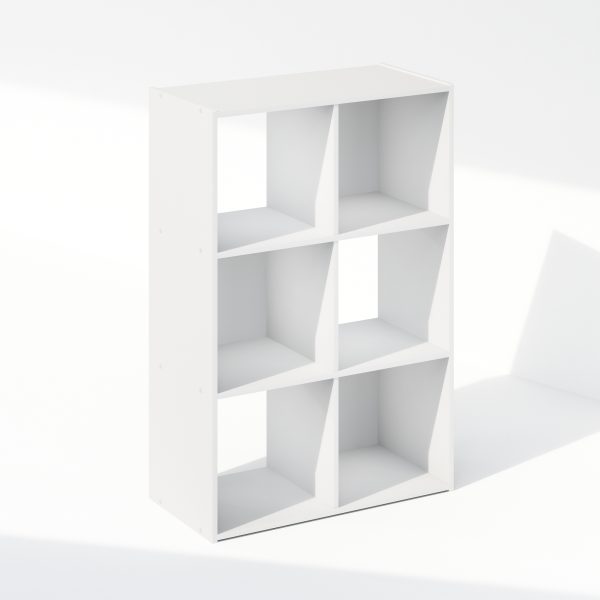 furinno Furinno Pelli Cubic Storage Cabinet Bookcase Bookshelf 6-Cube