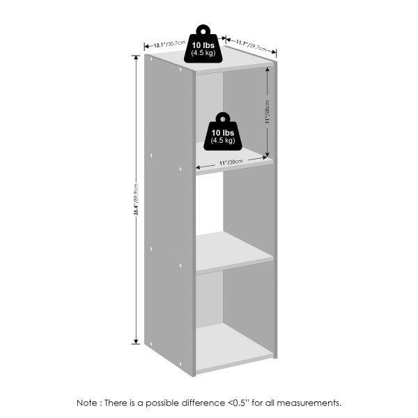 Furinno Furinno Pelli Cubic Storage Cabinet Bookcase Bookshelf 3-Cube