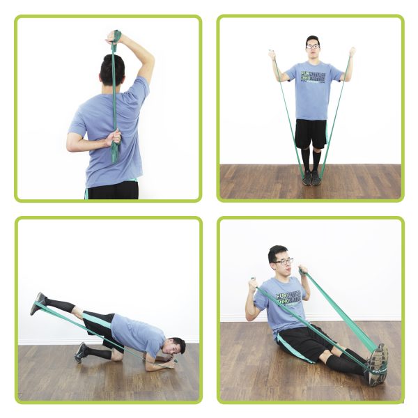 Furinno Furinno RFitness Professional 60-Inch FLAT Stretch Latex Exercise Band 3-PC Set