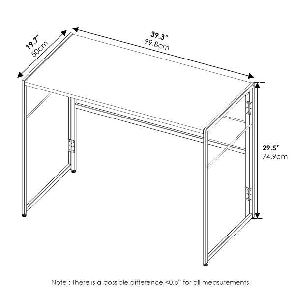 Furinno Furinno Riau No Tool Metal Frame Computer Desk