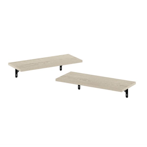 furinno Furinno Rossi 18-Inch Wall Mounted Floating Display Shelves Set of 2
