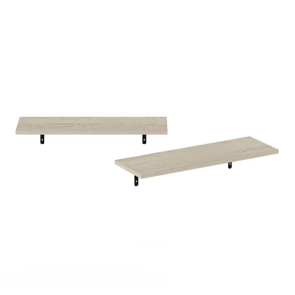 Furinno Furinno Rossi 23-Inch Wall Mounted Floating Display Shelves Set Of 2