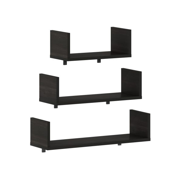 furinno Furinno Rossi Bedroom Decor Wall Mounted Floating Display Shelves with Invisible Brackets Set of 3 furinno Furinno Rossi Bedroom Decor Wall Mounted Floating Display Shelves with Invisible Brackets Set of 3