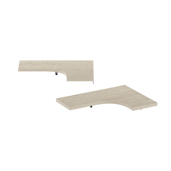 Furinno Furinno Rossi Wall Mounted Corner L-Shape Floating Display Shelves Set Of 2