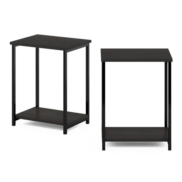 Furinno Furinno Simplistic Industrial Metal Frame End Table 2-Pack