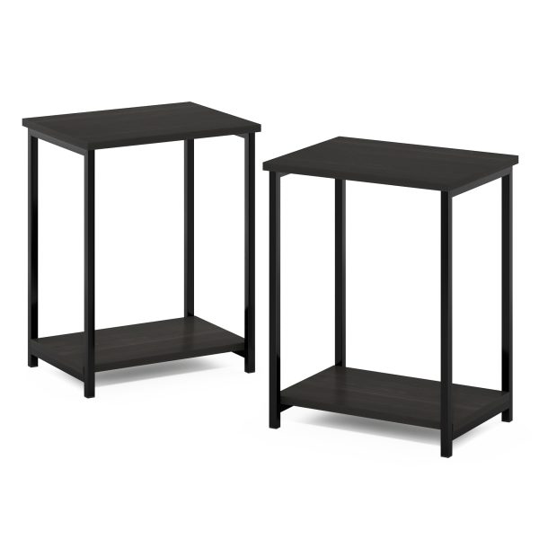 furinno Furinno Simplistic Industrial Metal Frame End Table 2-Pack