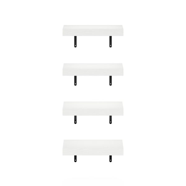 Furinno Furinno Tanna 15-Inch Wall Mounted Floating Display Shelves Set Of 4
