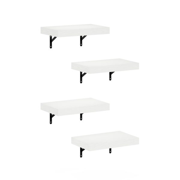 furinno Furinno Tanna 15-Inch Wall Mounted Floating Display Shelves Set of 4