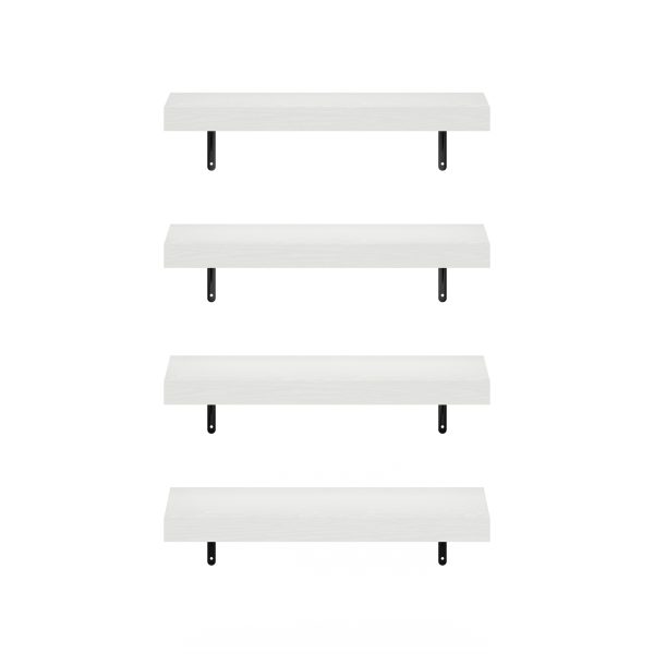 Furinno Furinno Tanna 22-Inch Wall Mounted Floating Display Shelves Set Of 4