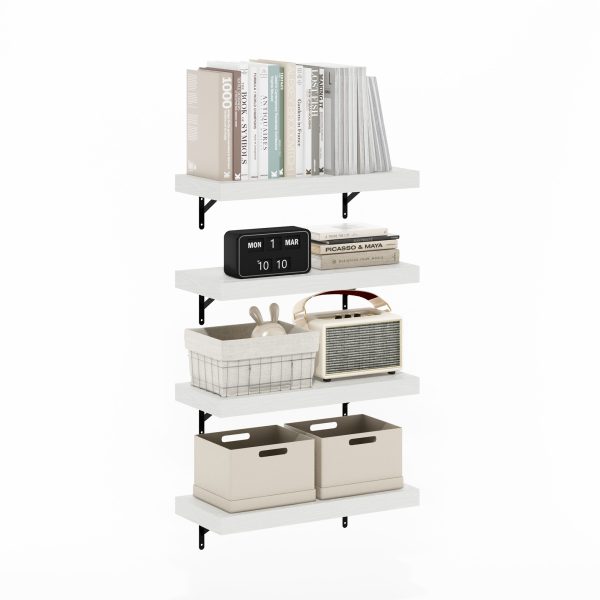 Furinno Furinno Tanna 22-Inch Wall Mounted Floating Display Shelves Set Of 4