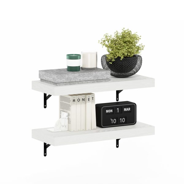 Furinno Furinno Tanna 22-Inch Wall Mounted Floating Display Shelves Set Of 2