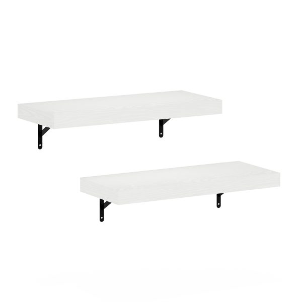 furinno Furinno Tanna 22-Inch Wall Mounted Floating Display Shelves Set of 2 furinno Furinno Tanna 22-Inch Wall Mounted Floating Display Shelves Set of 2