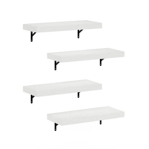 furinno Furinno Tanna 22-Inch Wall Mounted Floating Display Shelves Set of 4 furinno Furinno Tanna 22-Inch Wall Mounted Floating Display Shelves Set of 4