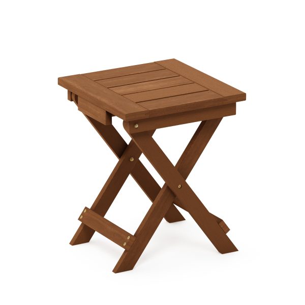 furinno Furinno Tioman Hardwood Adirondack Folding Table in Teak Oil