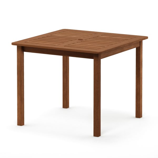furinno Furinno Tioman Hardwood Bermuda Square Table in Teak Oil