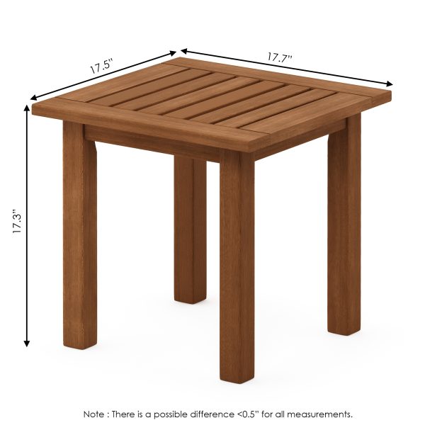 Furinno Furinno Tioman Hardwood End Table In Teak Oil