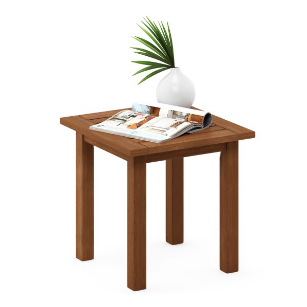 Furinno Furinno Tioman Hardwood End Table In Teak Oil