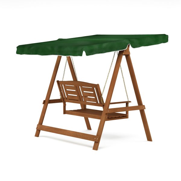 Furinno Furinno Tioman Hardwood European Swing With Canopy