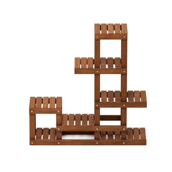 Furinno Furinno Tioman Hardwood Flower Stand In Teak Oil
