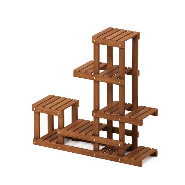 Furinno Furinno Tioman Hardwood Flower Stand In Teak Oil
