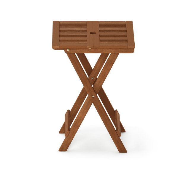 Furinno Furinno Tioman Hardwood Folding Table In Teak Oil