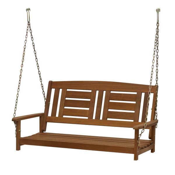 furinno Furinno Tioman Hardwood Hanging Porch Swing with Chain