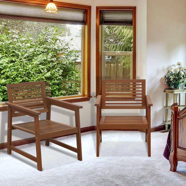 Furinno Furinno Tioman Hardwood Outdoor Armchair Without Cushion