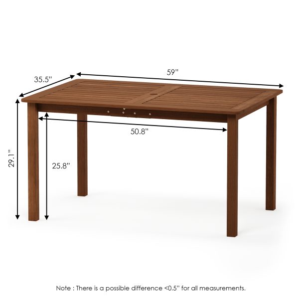 Furinno Furinno Tioman Hardwood Outdoor Dining Table