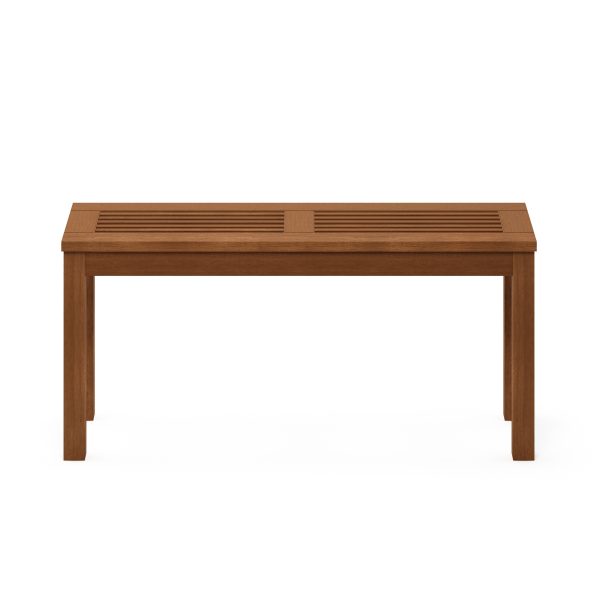 Furinno Furinno Tioman Hardwood Promo Backless Bench In Teak Oil