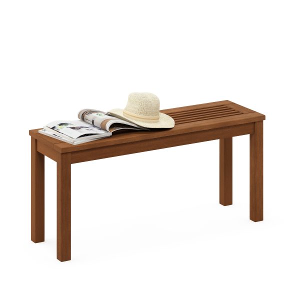 Furinno Furinno Tioman Hardwood Promo Backless Bench In Teak Oil