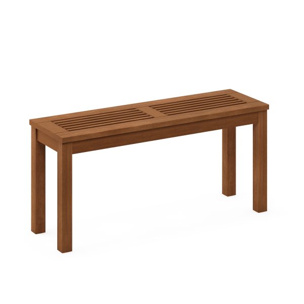 furinno Furinno Tioman Hardwood Promo Backless Bench in Teak Oil