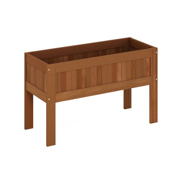 furinno Furinno Tioman Outdoor Elevated Standing Planter Box Raised Garden Bed with Legs