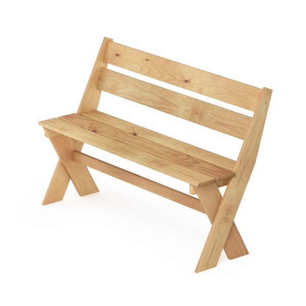 Furinno Furinno Tioman Outdoor Hardwood 2 Seater Bench