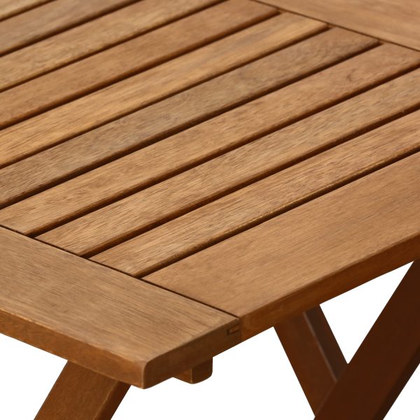 Furinno Furinno Tioman Outdoor Hardwood 3 Piece Bistro Set In Teak Oil