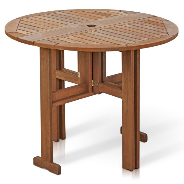 furinno Furinno Tioman Outdoor Hardwood Gateleg Round Table
