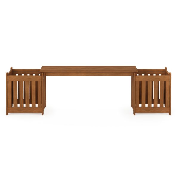 Furinno Furinno Tioman Outdoor Hardwood Lifestyle Planter Box With Seater