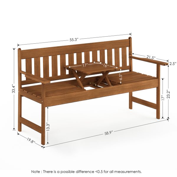 Furinno Furinno Tioman Outdoor Hardwood Occasional Bench