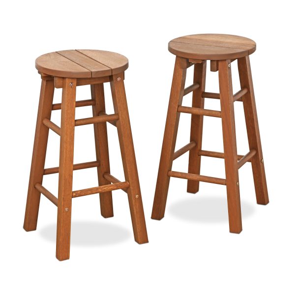 furinno Furinno Tioman Outdoor Hardwood Promo Arch Bar Stool