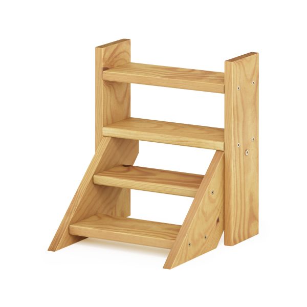 furinno Furinno Tioman Outdoor Hardwood Tabletop Mini Planter Ladder Display Shelf