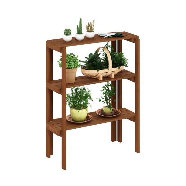 Furinno Furinno Tioman Outdoor Toolless Multipurpose Display Shelf Plant Stand 3-Tier