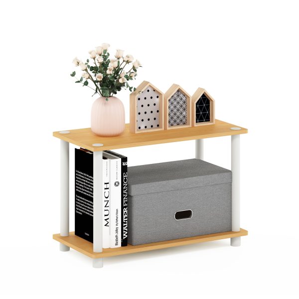 Furinno Furinno Turn-N-Tube 2-Tier No Tools Tube Shelf/End Table