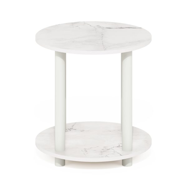 Furinno Furinno Turn-N-Tube 2-Tier Round Wooden End Table