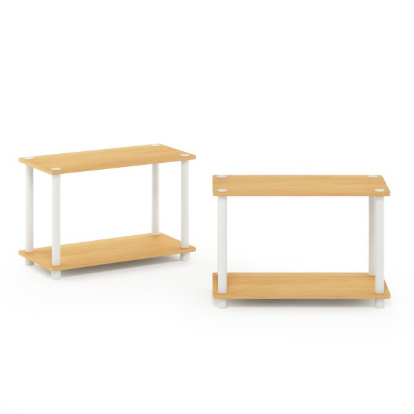 Furinno Furinno Turn-N-Tube 2-Tier Shelves/End Tables Set