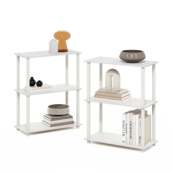 Furinno Furinno Turn-N-Tube 3-Tier Compact Multipurpose Shelf Display Rack Set Of 2