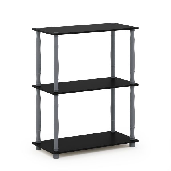 furinno Furinno Turn-N-Tube 3-Tier Compact Multipurpose Shelf Display Rack with Classic Tube