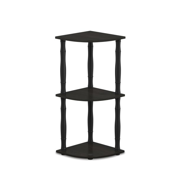 furinno Furinno Turn-N-Tube 3-Tier Corner Display Rack Multipurpose Shelving Unit with Classic Tubes